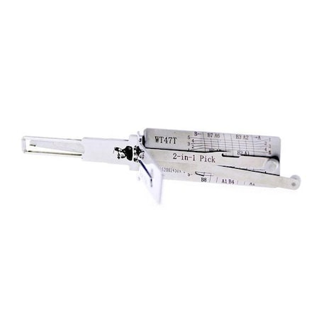 Original Lishi Original Lishi: Saab WT47T V.2 4-Track 2-in-1 Pick/Decoder OLS-WT47T-V2